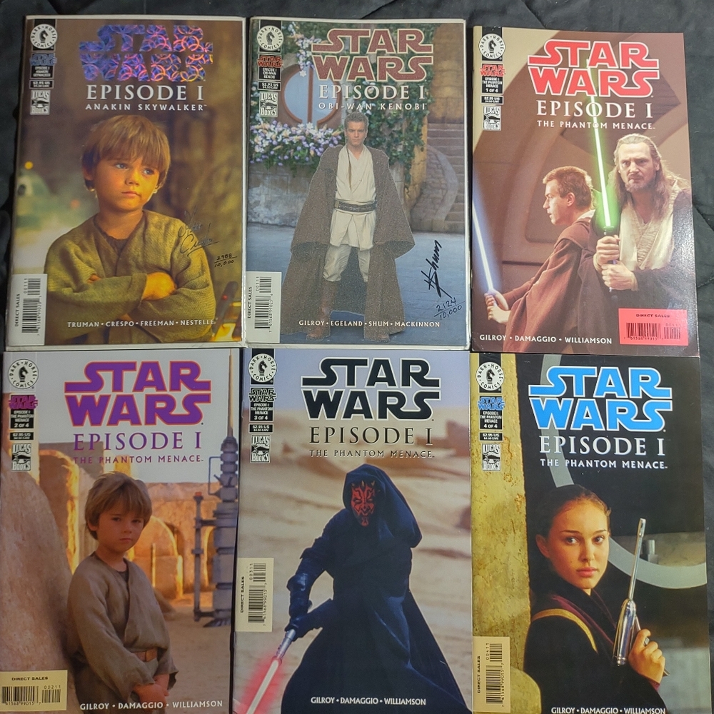 6 Star Wars Episode 1 Comic Books